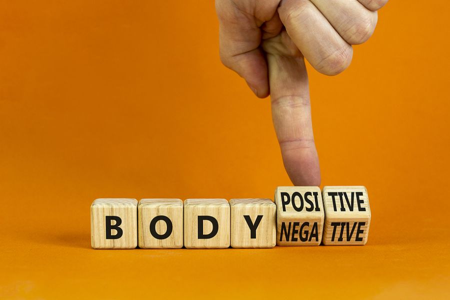 wooden block changing from body negative to body positive