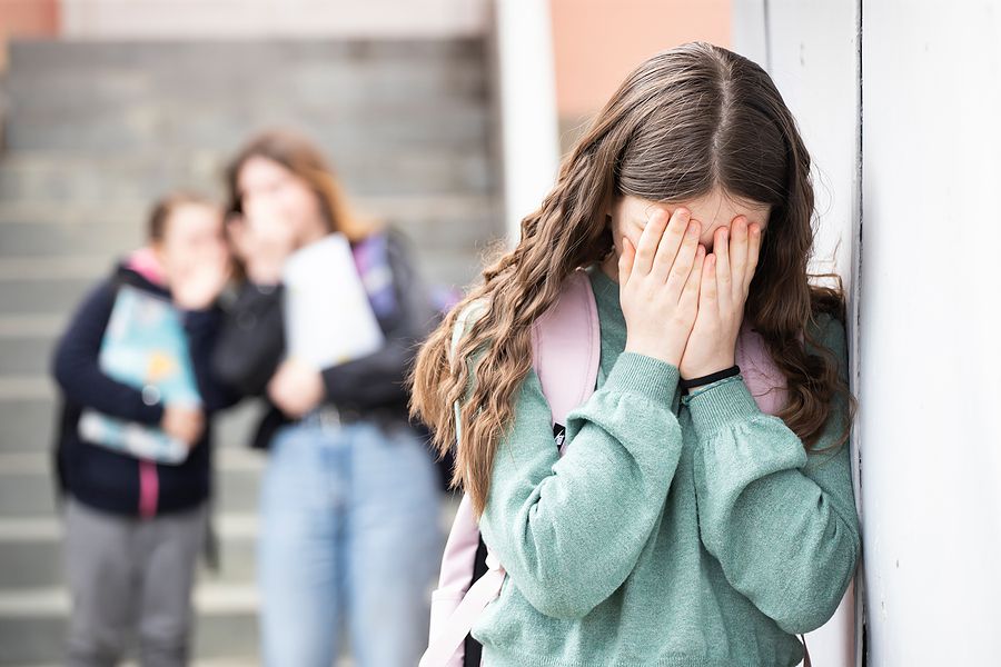 Youth Crying because people talking behind her back